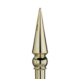 Round Spear Ornament Gold Finish