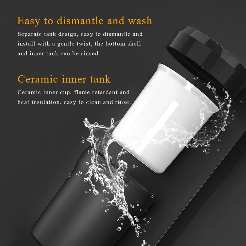 SHMZK Car Ashtray with Lid, Detachable Smokeless Cylinder Cup Holder