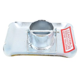 Trailer Jack Foot 5000lbs Capacity 2 Inch Diameter Tube Jack Foot Plate with Pin Base for A Frame Boat RV