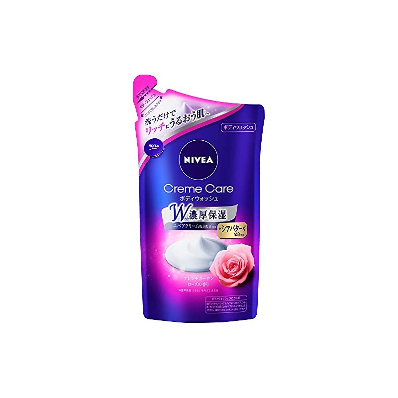 Nivea Cream Care Body Wash, French Garden Rose Scent, Refill,