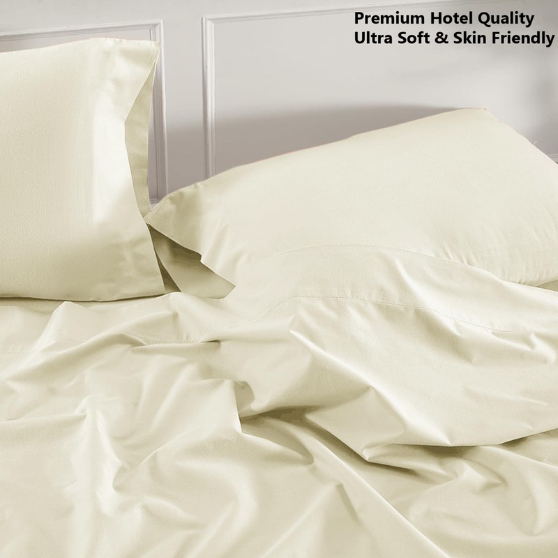 My Home Store Premium Soft Flat Sheet 100% Egyptian Cotton