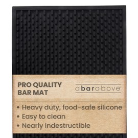 Premium A Bar Above Heavy Duty Bar Mat, Food Safe Silicone Mat, Mats for Bartending and Coffee, Commercial Strength Bartender Accessories, Dish Drying Mats for Kitchen Counter, Barista Accessories
