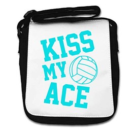 Kiss My Ace Volleyball Serve Graphic Small Shoulder Bag