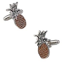 Pineapple Hawaii Fruit Cook Chef Pair Cufflinks