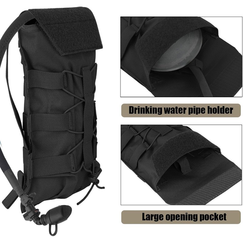 PETAC GEAR 1.5L / 3LTactical Hydration Pack，Molle Carrier Pouch for