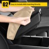 AOMSAZTO Console Covers for 2012-2015 Civic Honda Beige Armrest Cushion