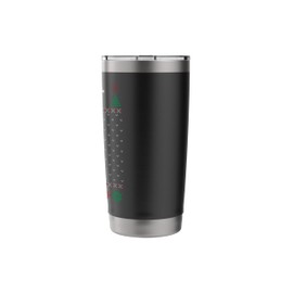 Uff Da, Swedish Tomte Gnome, God Jul, Ugly Christmas Sweater Stainless Steel Insulated Tumbler