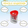 4 Pcs Pencil Sharpener with Container, Compact Handheld Pencil Sharpeners,