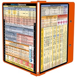 WhiteCoat Clipboard- Safety Orange - Anesthesia Edition