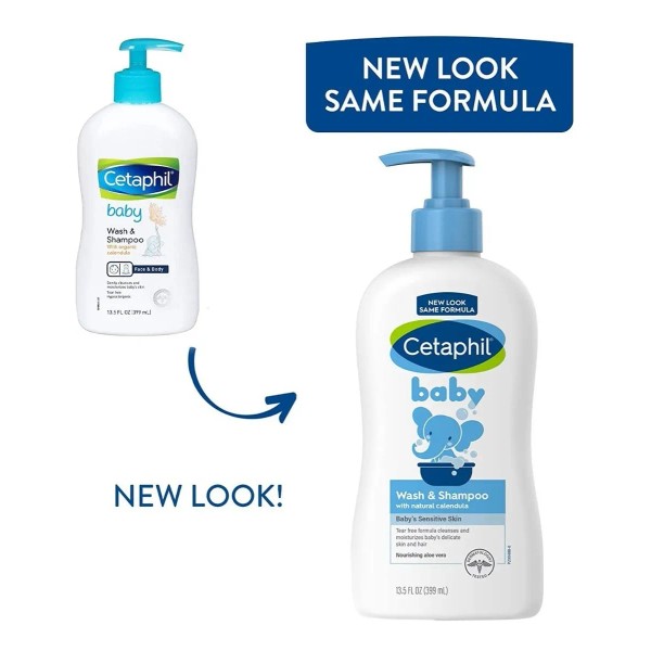 Cetaphil Baby Wash & Shampoo 2 en 1 399mL