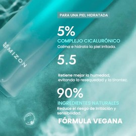 MIZON – Tónico Facial Coreano Cicaluronic 150 ml – Con Centella Asiática y Ácido Hialurónico – Hidratante y Calmante para Piel Sensible, Seca o Mixta 