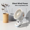 Desk Power Fan Quiet Operation Cooling, 90° Variable Tilt, 5