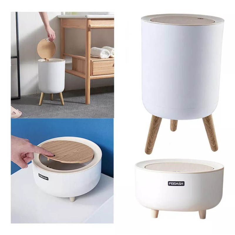 Generic Contenedor De Basura Bote De Basura De Plástico Papelera