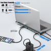 USB C Docking Station Dual Monitor, 12 in 1 Laptop