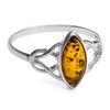 Ian and Valeri Co. Amber Sterling Silver Celtic Trinity Knot