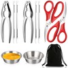 Crab Crackers and Tools, 11Pcs Seafood Tools Set - 2*Crab