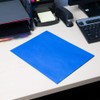 1InTheOffice Blue Folders with Pockets, Letter Size 2-Pocket Embossed Paper