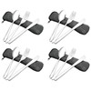 Knifefish Set of 4 Travel Cutlery Flatware Set with Case,