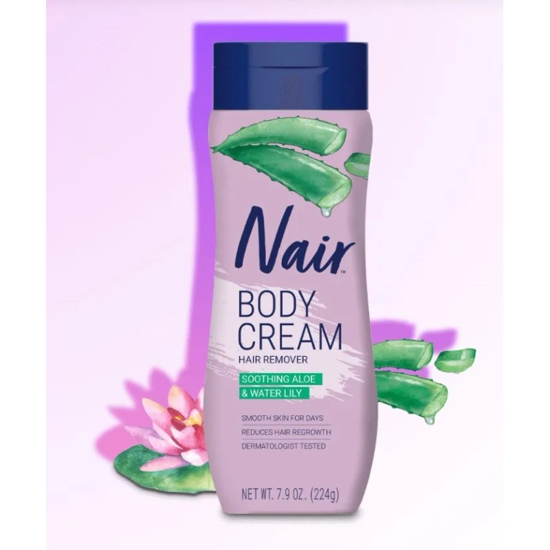 Crema Depilatoria Nair Con Aloe Vera Piel Suave Vello Grueso