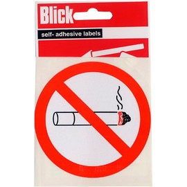 Blick 89mm No Smoking Diameter Designed Label Pack (3 Labels)