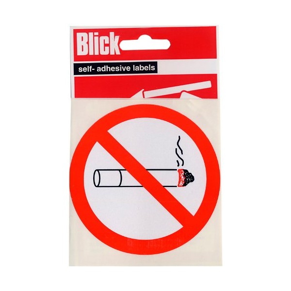 Blick 89mm No Smoking Diameter Designed Label Pack (3 Labels)