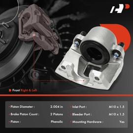 A-Premium Disc Brake Caliper Assembly Without Bracket Compatible with Dodge Durango, Dakota, 2000 2001 2002 - Front Driver and Passenger Side