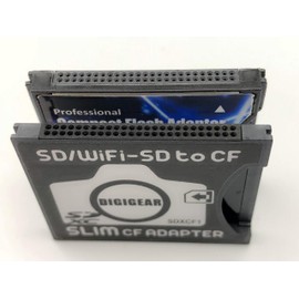 Shopdigi CDA Compact Flash CF Type 2 Thick Card Adapter for SD cards. NOT for Devices with CF Type 1 Thin Sockets
