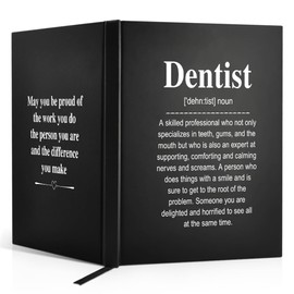 WUUCKOO Dentist Definition 80 Sheets 160 Pages Blank Double-sided Hardcover Notebook, Thank You Appreciation Gift for Dentist, Dentist Graduation Gifts, Dental Student Gift, Dentist Hygienist Gift
