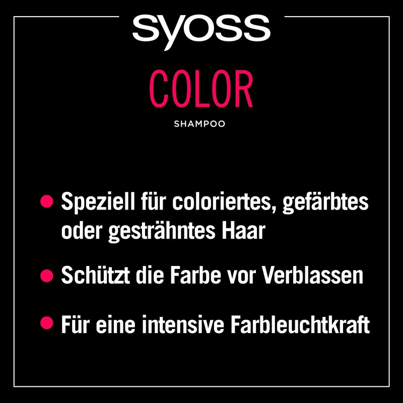Syoss Shampoo Colour (440 ml), Hair Shampoo for Coloured, Highlighted