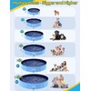VISTOP Jumbo Foldable Dog Pool, Hard Plastic Shell Portable Swimming