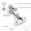 Probrico CHR093 105 Degree Soft Closing European Full Overlay Concealed