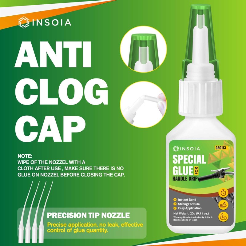 Grip Glue, 20g Quick Dry Handlebar Grip Adhesive for Motorcycle,
