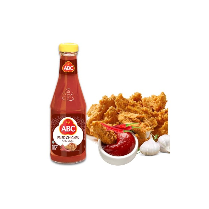 ABC Fried Chicken Chili Sauce, 11.3 Oz, Spicy Sriracha Style