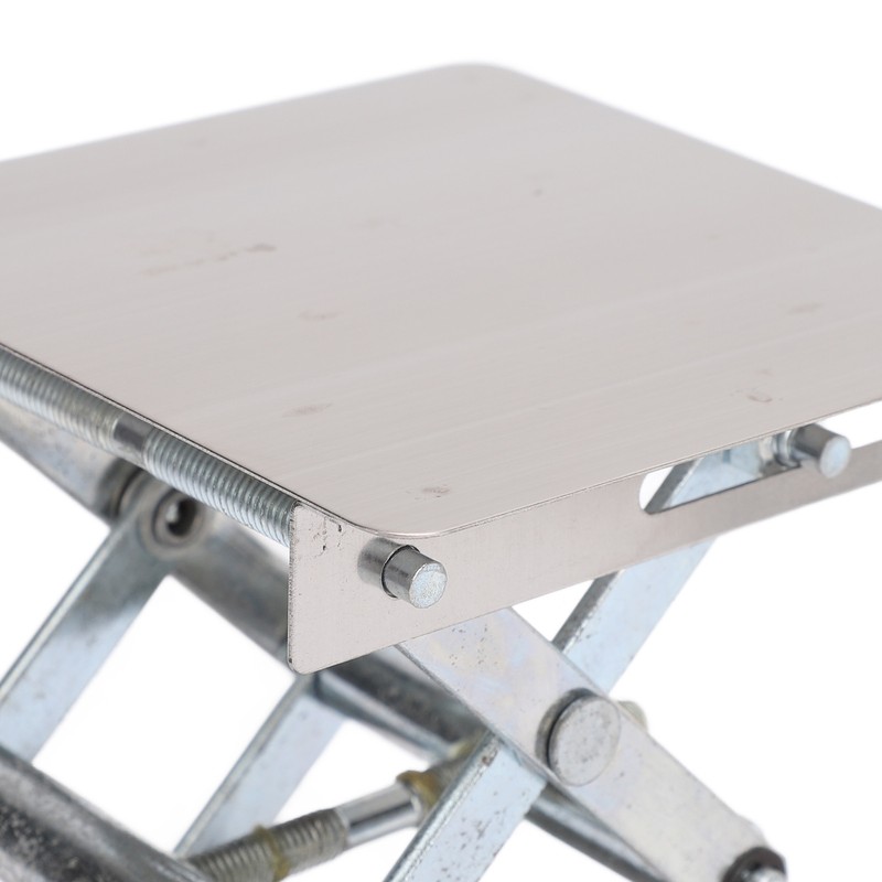 Stainless Steel Lab Jack Scissor Stand Platform 4x4in Expandable Height