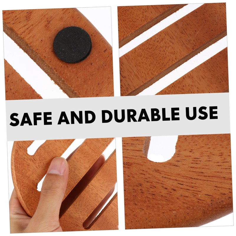 Ciieeo 1Pc Wooden Cup Mat Heat Insulation Pot Pad Nonslip