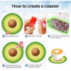 8 Pcs Diamond Paintings Fruit Coasters with Holder for Adults