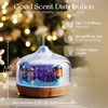 Porseme 500ml Essential Oil Diffuser 3D Glass Aromatherapy Ultrasonic Humidifier