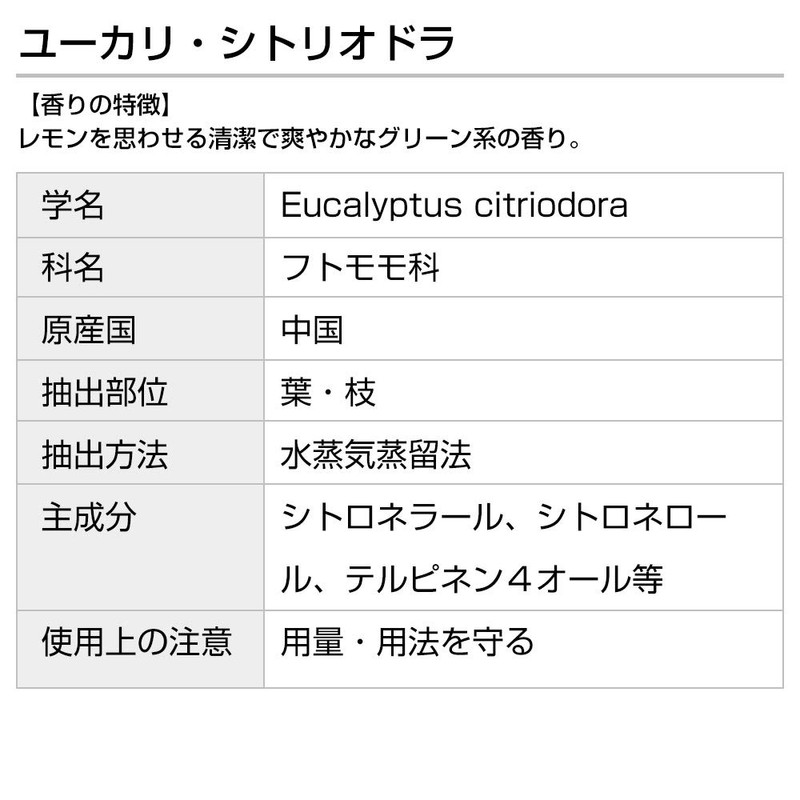 Eucalyptus Citriodora (Eucalyptus Lemon) 5ml Incent Essential Oil