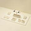 Papten J00301 Watch Stand, For 2 Pieces, Microfiber, Luxury, Stylish,