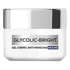 Gel Crema Noche Anti-manchas Ácido Glicólico L'oréal Paris Para Todo Tipo de Piel de Noche 50 mL