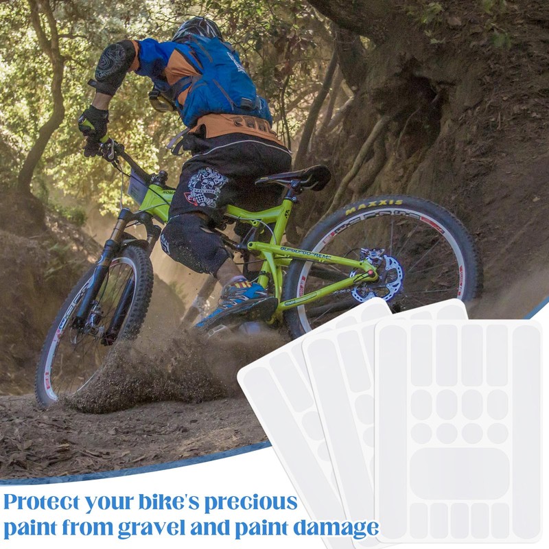 SoundZero Pack of 3 Bicycle Paint Protection, Bicycle Frame Protection