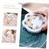KOMBIUDA 4pcs Cartoon Animals Kitchen Cleaning Sponge Wood Pulp Dish