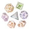 HDdais 7PCS Resin D and D Dice Set, RPG Dice