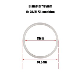 soarhighus 2Pcs Sausage Stuffer Maker Spare Pluger Gasket Silicone Ring Fit for 10/12/15L - Diameter 13.5mm 2PCS