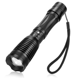 BlueFire Super Bright 1200 Lumen LED Handheld Flashlight with Adjustable Focus and 5 Light Modes Outdoor Waterproof Torch Tactical Flashlight for Hiking Camping