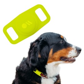 Case-Mate - PET TAGS COLLAR MOUNT - Case for Airtags - Dogs - Cats - Holder - Lime Green