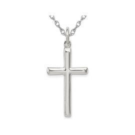 Sterling Silver Cross Pendant Necklace with Chain