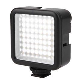 Luz de Video LED, Mini luz de Relleno de fotografía Regulable portátil, 6000K en el Panel de Video LED de la cámara con Orificio de Tornillo de 1/4 "para cámaras Digitales SLR