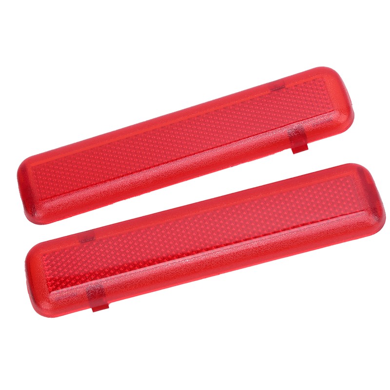 Pair Door Reflector Panel Red Interior Replacement for Silverado 1500/2500