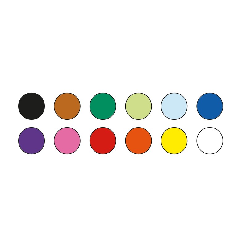 Daler-Rowney Simply Dual Tip Marker Set, 12 Pens, Assorted Colours,